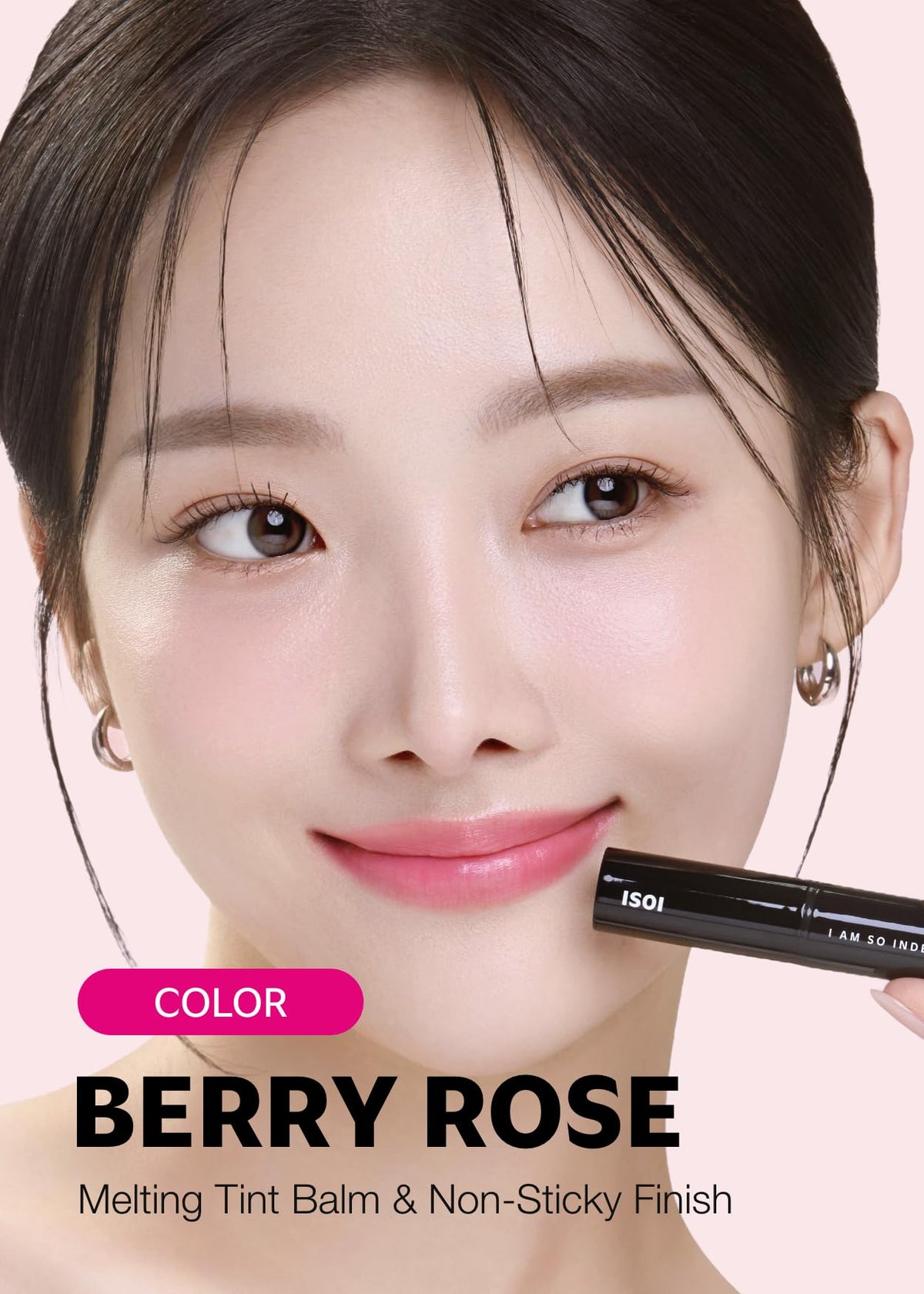 ISOI Bulgarian Rose Lip Treatment Balm gentle vegan formula for sensitive lips.