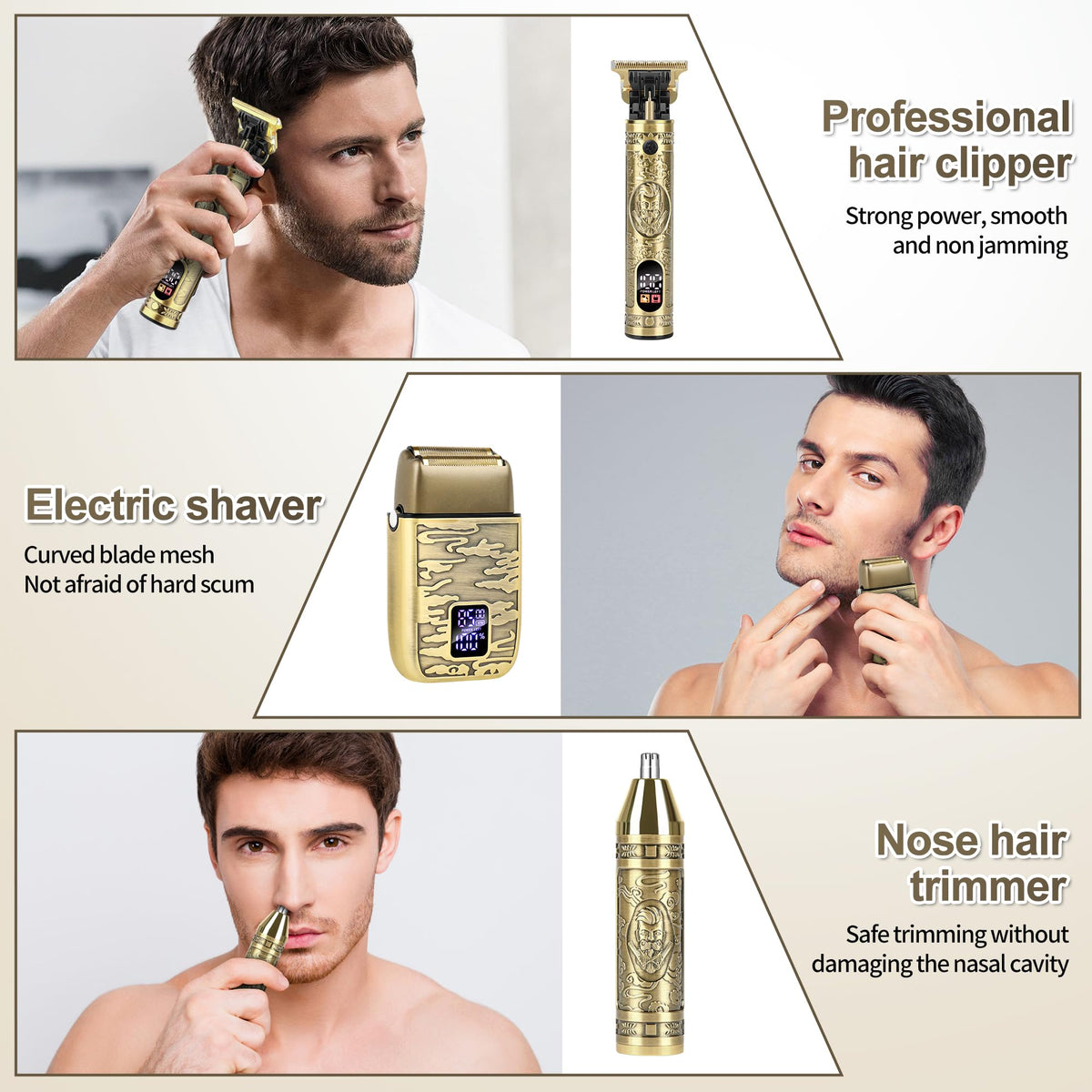 IsoLytrin T-Blade beard trimmer precise edge for clean lines.
