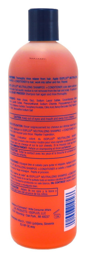 Isoplus Conditioner bottle front presents creamy formula for smooth detangling and shine.