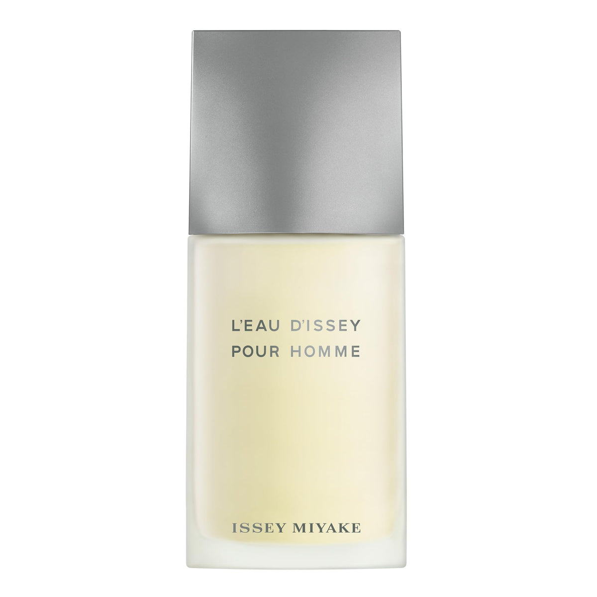 Issey Miyake L'Eau d'Issey Pour Homme bottle front, clean citrus freshness for daily confidence.