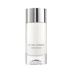 Issey Miyake Le Sel dIssey bottle with salt accent and refillable design.