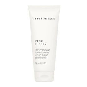 Issey Miyake L'Eau D'Issy body lotion bottle on a clean surface for daily hydration