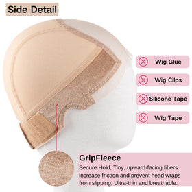 Isshin Beauty grip cap ear-cutouts detail for comfortable wear.