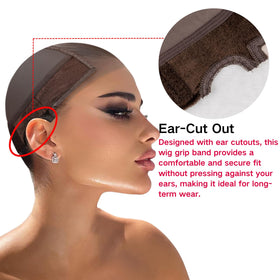 Isshin Beauty non-slip-backed suede keeps wig in place