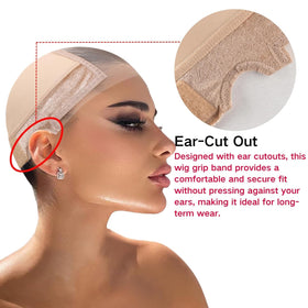 Isshin Beauty cap protects edges with no-glue wear under wigs.