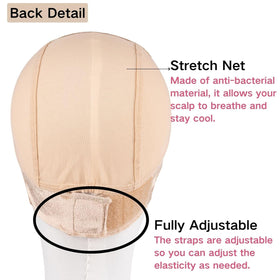 Isshin Beauty small-size cap with adjustable fit minimizes headaches and pressure.