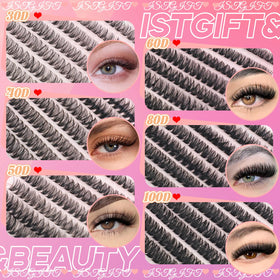 ISTGIFT fluffy wispy clusters for natural looking lashes