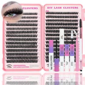 ISTGIFT Lash Clusters Kit packaging shows all contents for easy at-home lash DIY.