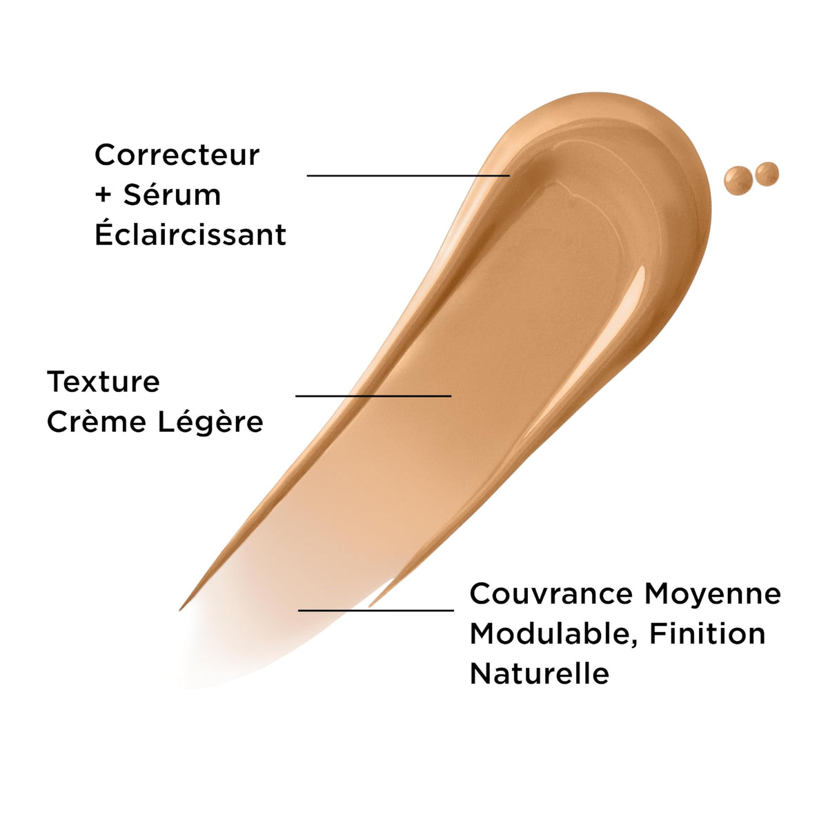 IT Cosmetics Bye Bye Dark Spots Concealer swatch shows natural finish
