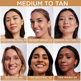 IT Cosmetics concealer swatch shows medium coverage on skin.