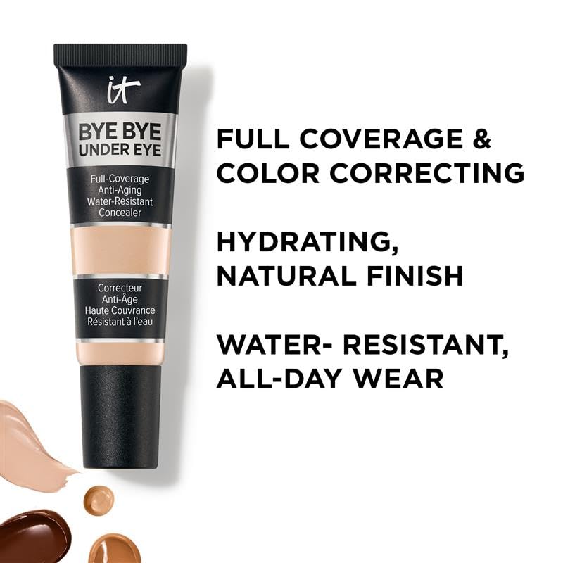 IT Cosmetics Bye Bye Under Eye Concealer Tan Bronze under eye application for crease free finish