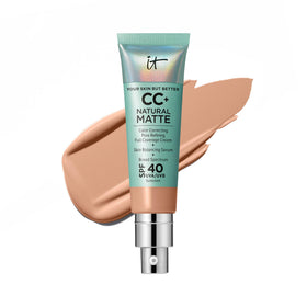 IT Cosmetics CC+ Natural Matte bottle front for long-wear matte coverage