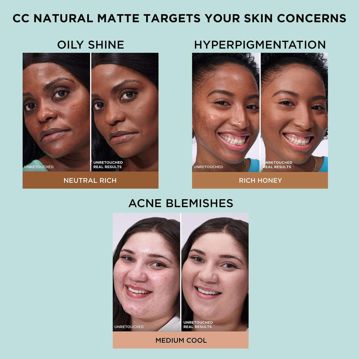 IT Cosmetics CC+ Natural Matte feels comfortable and balanced after wear