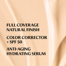 Swatch of IT Cosmetics CC+ Cream Travel texture showing creamy blendability