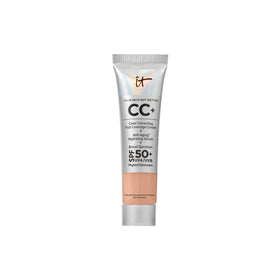 IT Cosmetics CC+ Cream Travel bottle in Medium Cool with SPF 50+ for on-the-go coverage