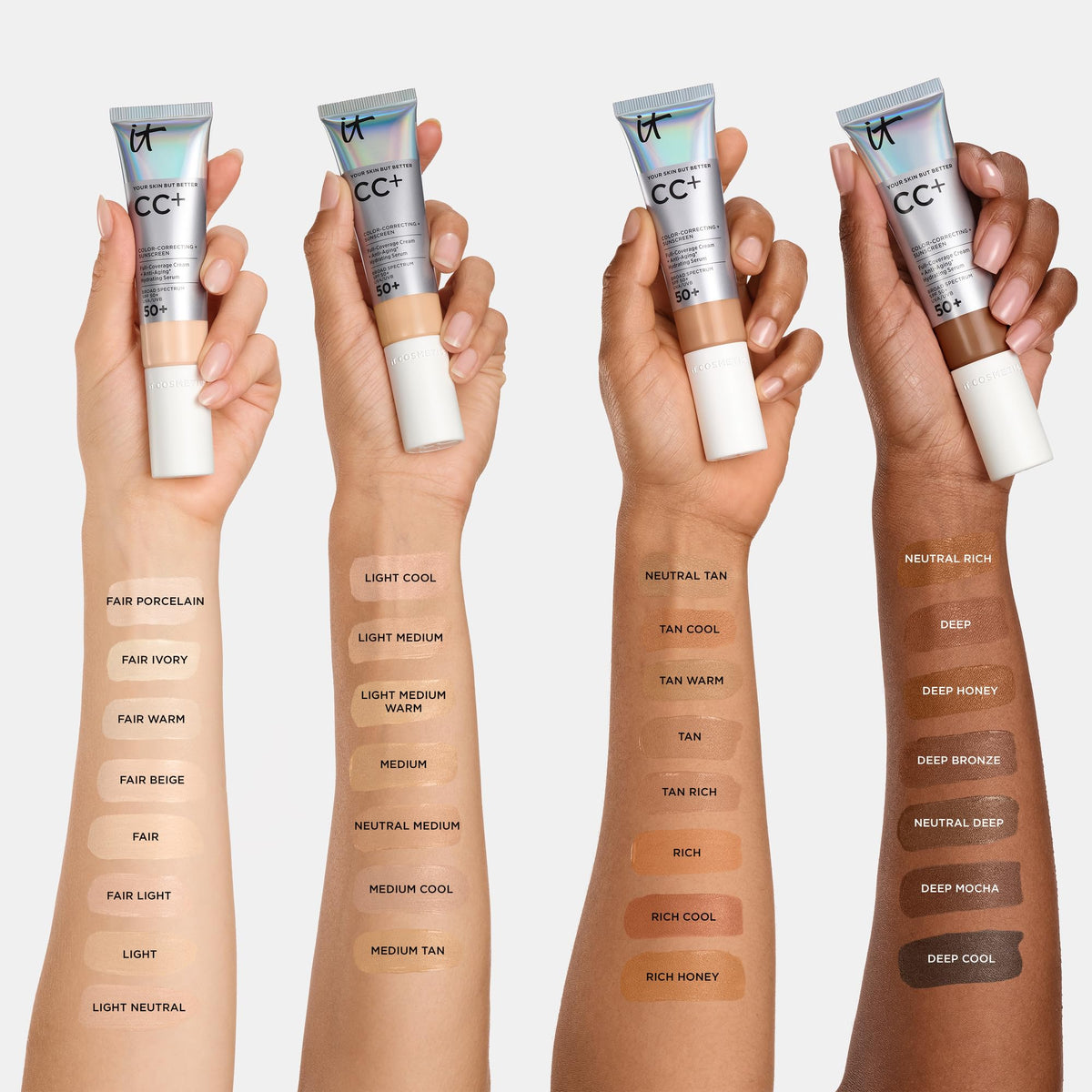 Pump dispenser on IT Cosmetics CC+ Cream Travel demonstrates controlled application