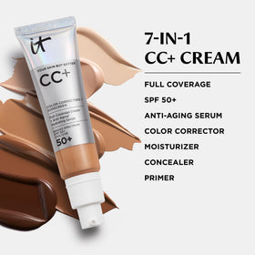 Natural finish on skin with IT Cosmetics CC+ Cream Travel