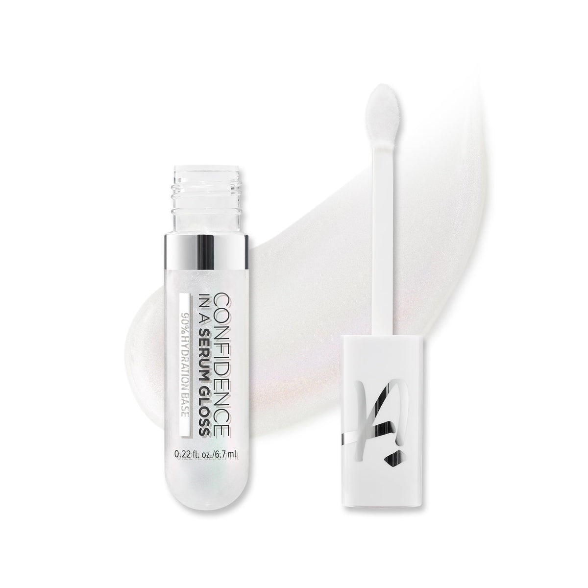 IT Cosmetics Confidence in a Serum Lip Gloss bottle close-up showing hydration-focused shine