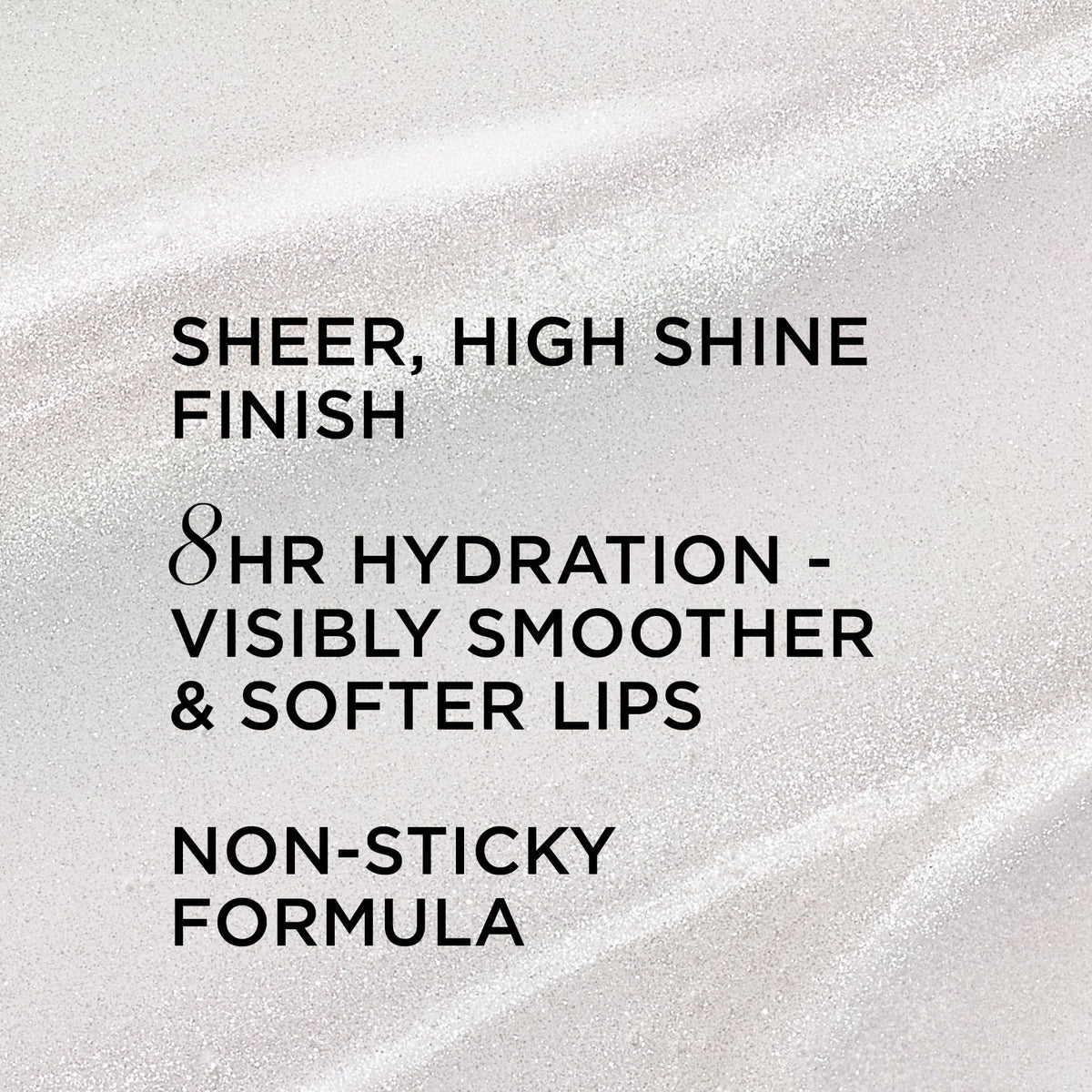 IT Cosmetics Confidence in a Serum Lip Gloss clear shimmer swirl on lips