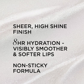 IT Cosmetics Confidence in a Serum Lip Gloss clear shimmer swirl on lips