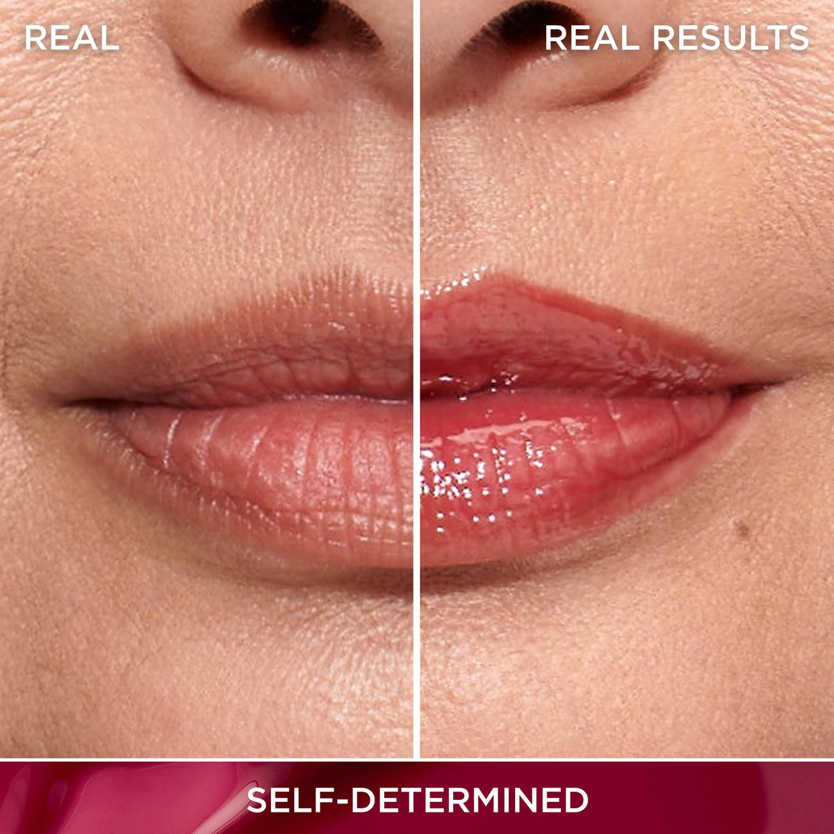 IT Cosmetics Confidence in a Serum Lip Gloss Self-Worth shade lip swatch