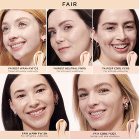 Tube close-up reveals silky texture for smooth blending.