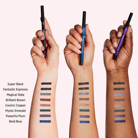 IT Cosmetics Espresso swatch on eyelid demonstrating rich color.