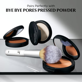 IT Cosmetics Wand Ball Brush #8 dusts powder with gentle sweeping for even décolleté coverage
