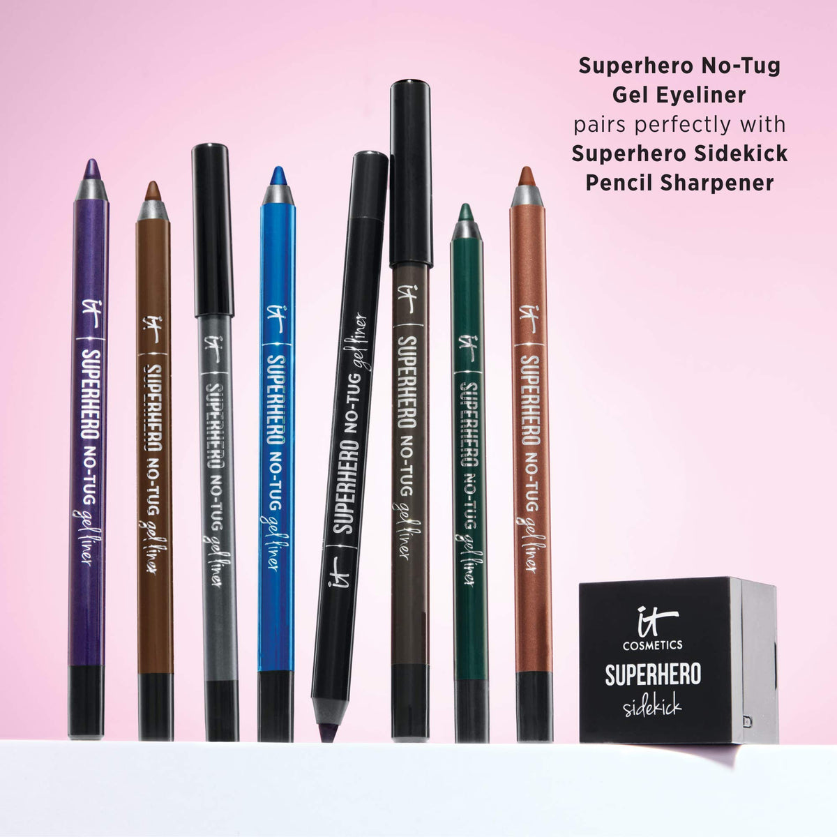 IT Cosmetics Smoky eye look with gel eyeliner for blended edges.