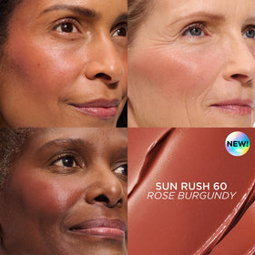 IT Cosmetics Sun Rush blendable texture swatch blending smoothly.
