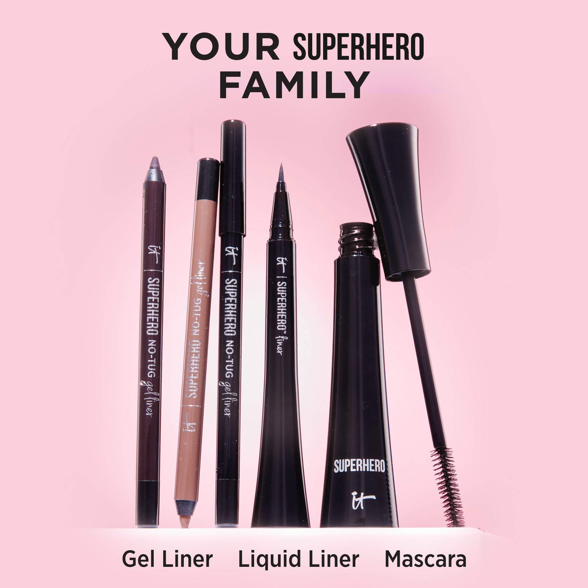 IT Cosmetics Superhero No-Tug Gel Eyeliner packaging cap close-up