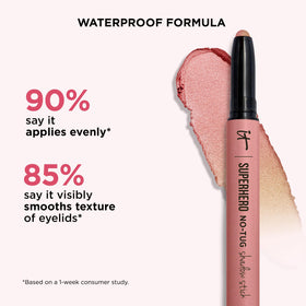 IT Cosmetics Superhero No-Tug is suitable for sensitive eyes and oily lids.