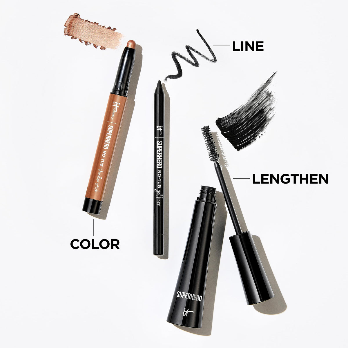 Easy application: swipe, blend with fingertip, then lock with mascara.