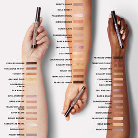 Matte brown shade offers buildable intensity for day-to-night looks.