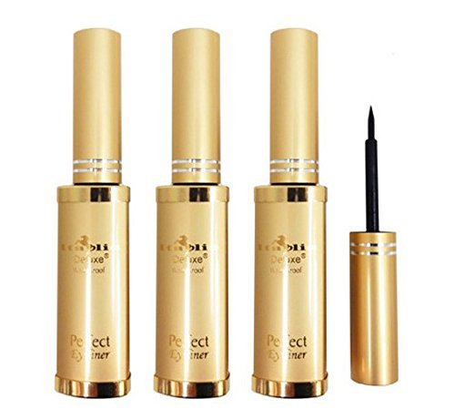 Italia Deluxe Perfect Liquid Eyeliner Waterproof 3pc Set close-up of fine tip for precise lines