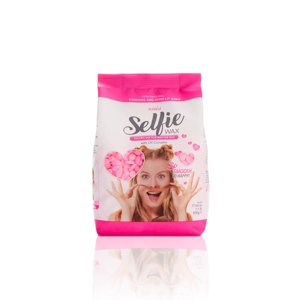 Italwax Face Selfie bottle pour for smooth stripless facial waxing