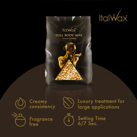 Limited Edition Italwax packaging shot signaling premium full-body wax.