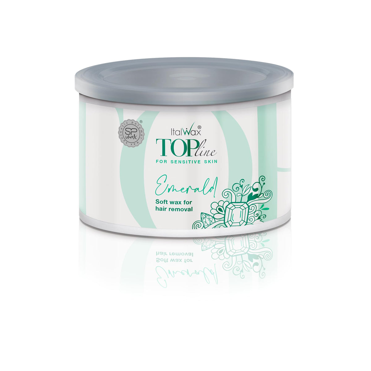 Italwax Top Line Emerald soft wax bottle for all-body hair removal with smooth, effective results