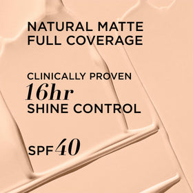 Swatch of IT Cosmetics CC+ Natural Matte on skin for pore-blurring effect.
