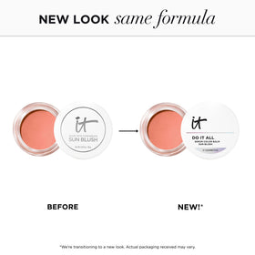 IT Cosmetics Sun Blossom compact packaging highlights travel-friendly glow