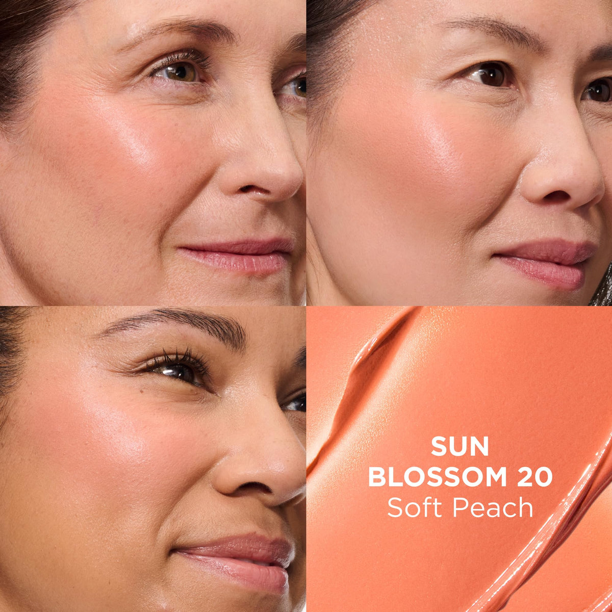 IT Cosmetics Sun Blossom swirled texture demonstrates blendable color for a natural finish