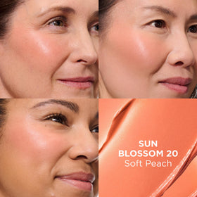 IT Cosmetics Sun Blossom swirled texture demonstrates blendable color for a natural finish