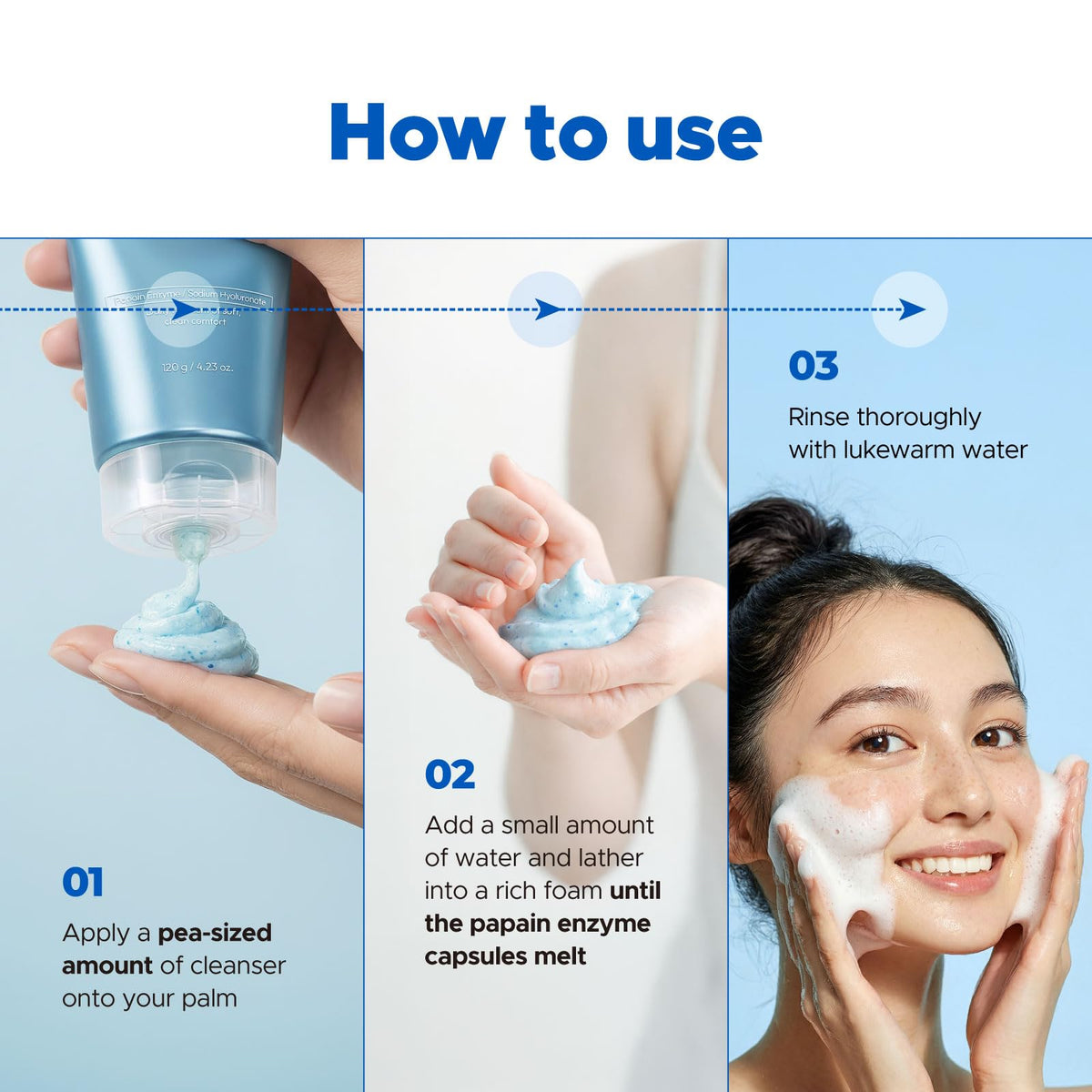 it:fu Deep Pore cleanser with allantoin promotes soothing relief after cleansing