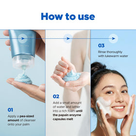 it:fu Deep Pore cleanser with allantoin promotes soothing relief after cleansing