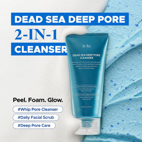 it:fu Deep Pore bottle close-up highlights gentle enzymatic exfoliation