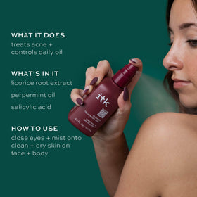 ITK Skincare Peppermint cooling application delivers refreshing sensation on skin