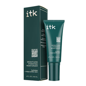 ITK Skincare Weightless Hydrating Face Moisturizer bottle provides lightweight hydration for daily use
