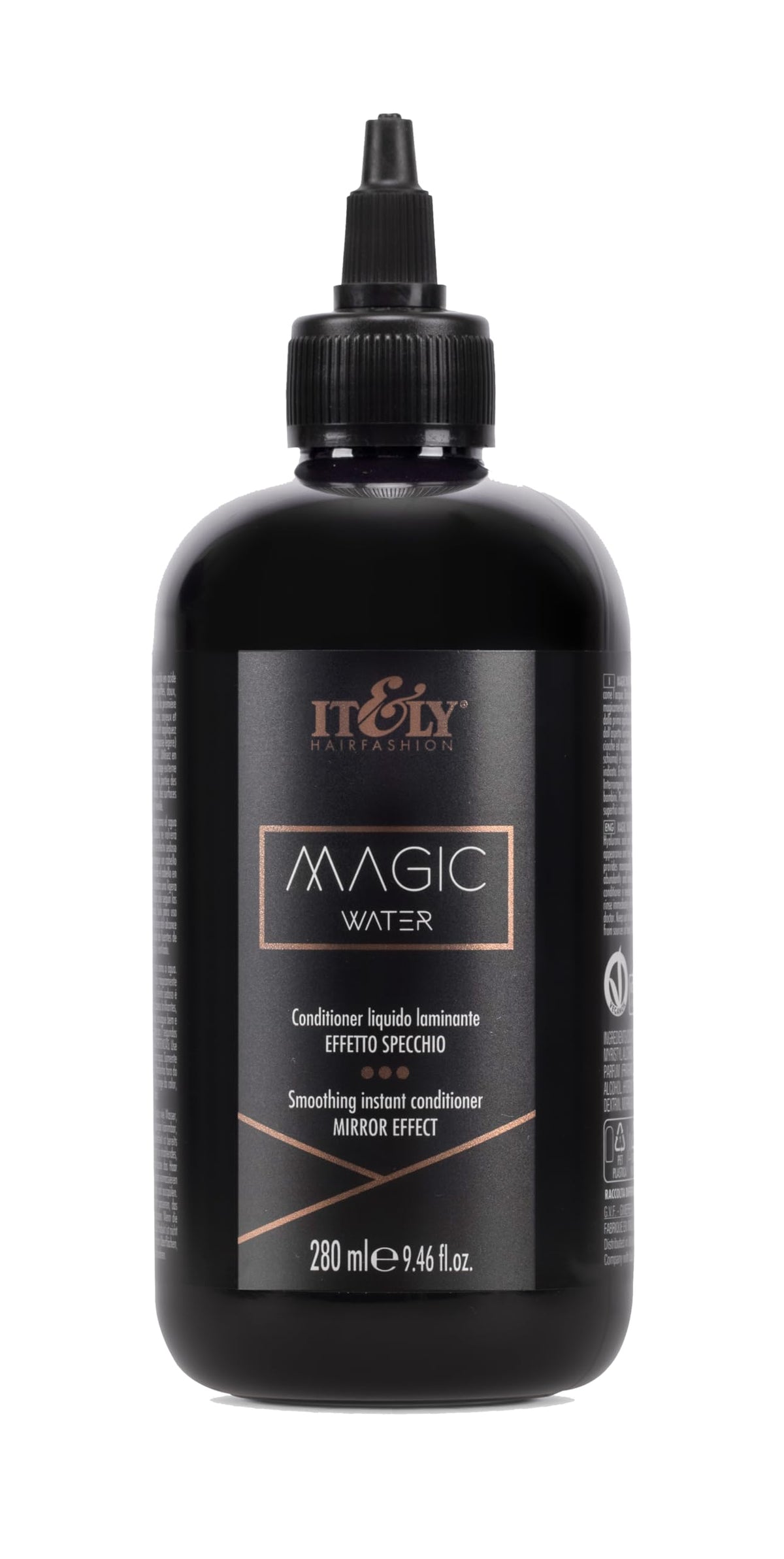 IT&LY Magic Water bottle pour shows instant gloss and smoothness.