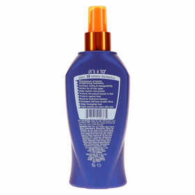 It's a 10 Haircare Miracle Leave-In Keratin Spray in action, easier styling and frizz control