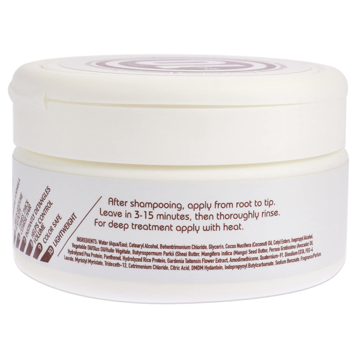 Its A 10 Coily Miracle Mask jar close-up shows deep conditioning for curls